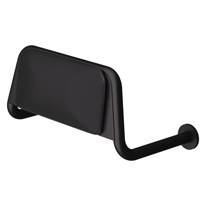 fienza Care Back Rest with Cushion Plate Matte Black