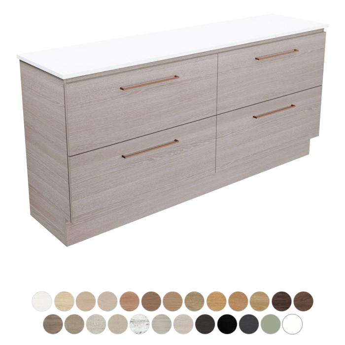 fienza Carmen All Drawer 1800 Single Bowl Floor Standing Vanity
