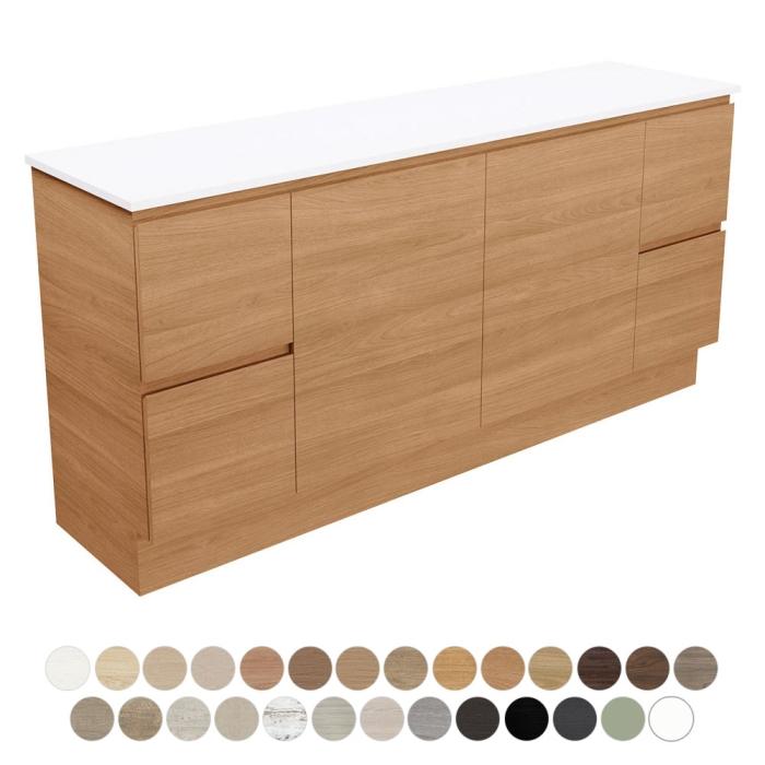 fienza Carmen Door & Drawer 1800 Single Bowl Floor Standing Vanity