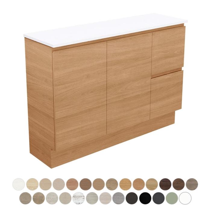 fienza Carmen Ensuite Door & Drawer 1200 Floor Standing Vanity