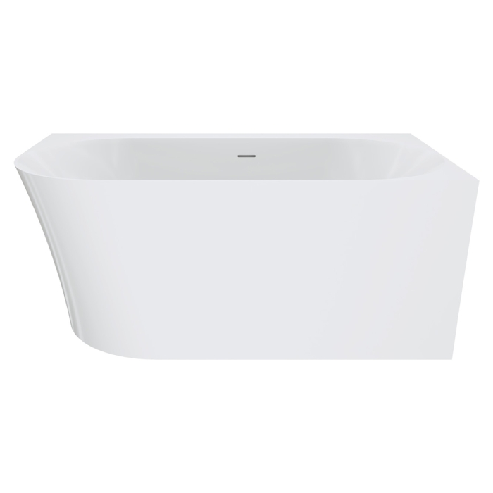 fienza Chloe Left-Hand Acrylic Corner Bath with Overflow 1400mm