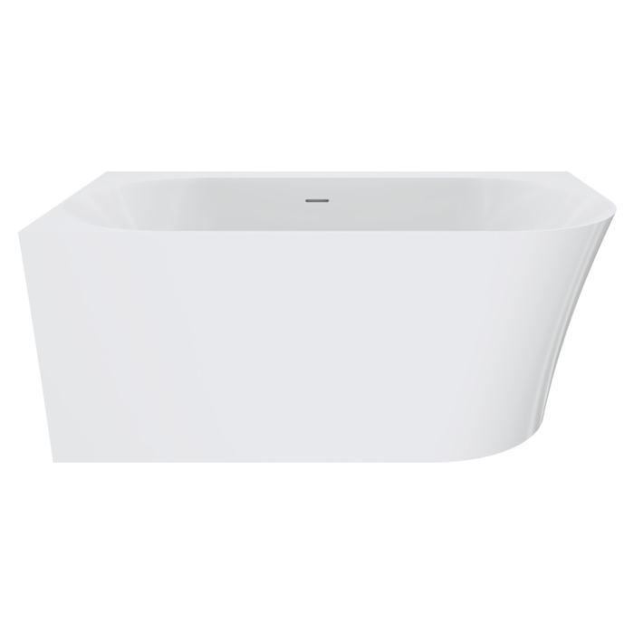 fienza Chloe Right-Hand Acrylic Corner Bath with Overflow 1400mm