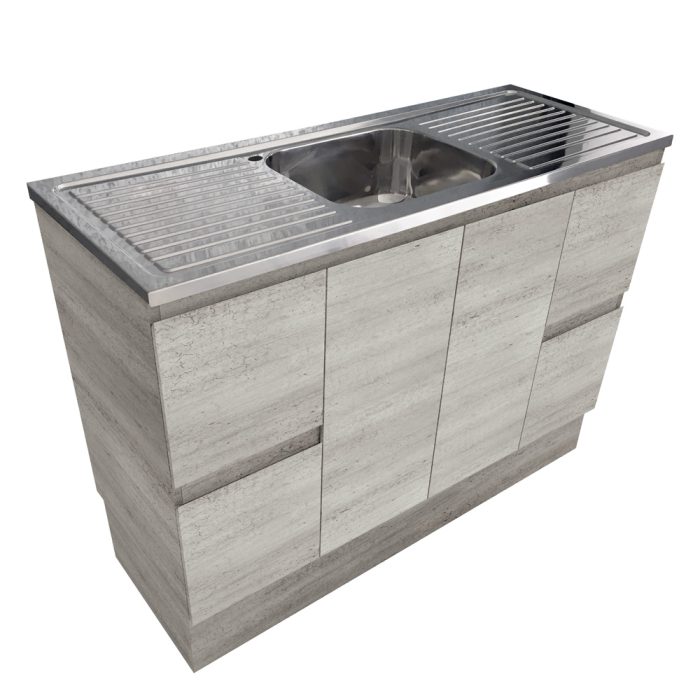 fienza Citi Edge Industrial 1200 Vanity on Kickboard