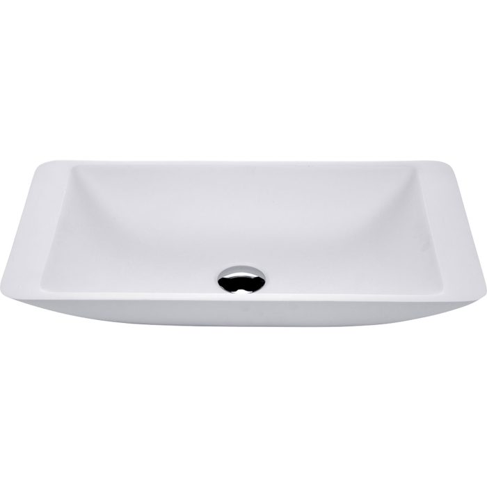 fienza Classique 600 Solid Surface Above Counter Basin Matte White