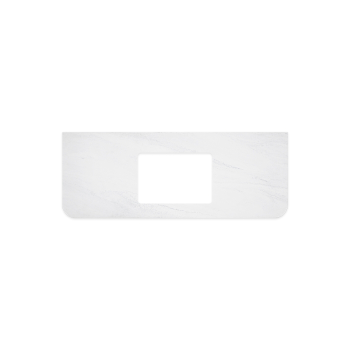 fienza Cloudburst Solid Surface Top Curved Full Depth with Single Undermount Basin Hole 1200mm