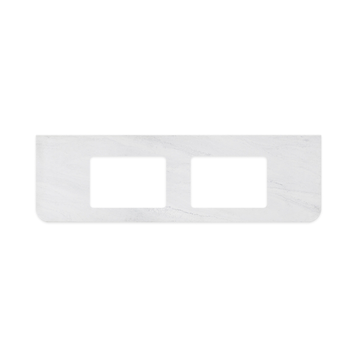 fienza Cloudburst Solid Surface Top Curved Full Depth with Single Undermount Basin Hole 1500mm