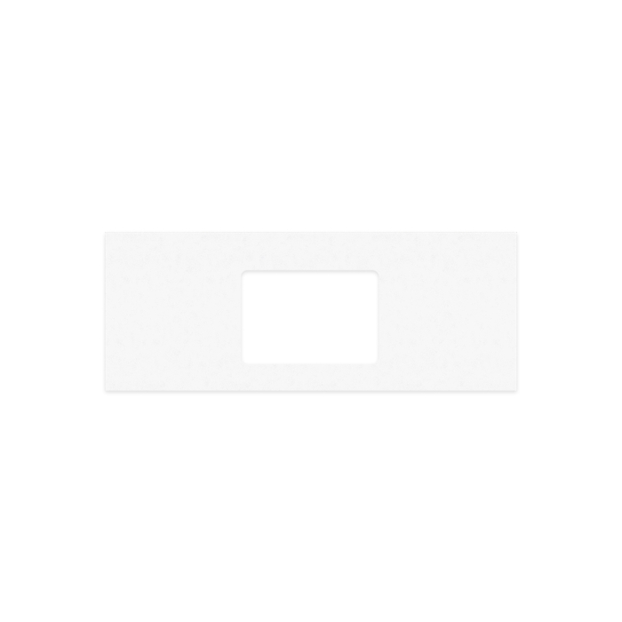 fienza Crystal Pure Silica Free Stone Top Rectangular Full Depth with Single Undermount Basin Hole 1200mm