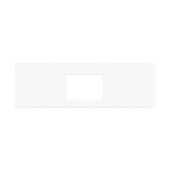 fienza Crystal Pure Silica Free Stone Top Rectangular Full Depth with Single Undermount Basin Hole 1500mm