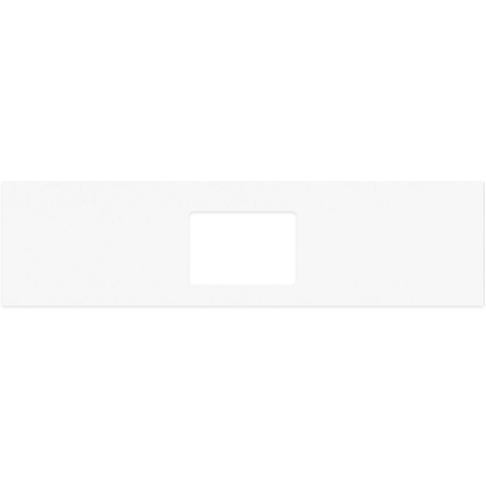 fienza Crystal Pure Silica Free Stone Top Rectangular Full Depth with Single Undermount Basin Hole 1800mm