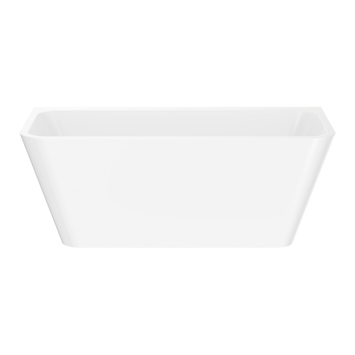 fienza Delta Back-To-Wall Acrylic Bath Gloss White 1500mm