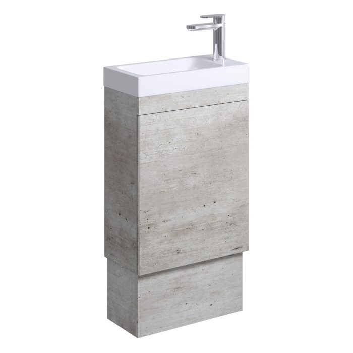 fienza Denzel Edge 450 Ensuite Vanity on Kickboard Industrial