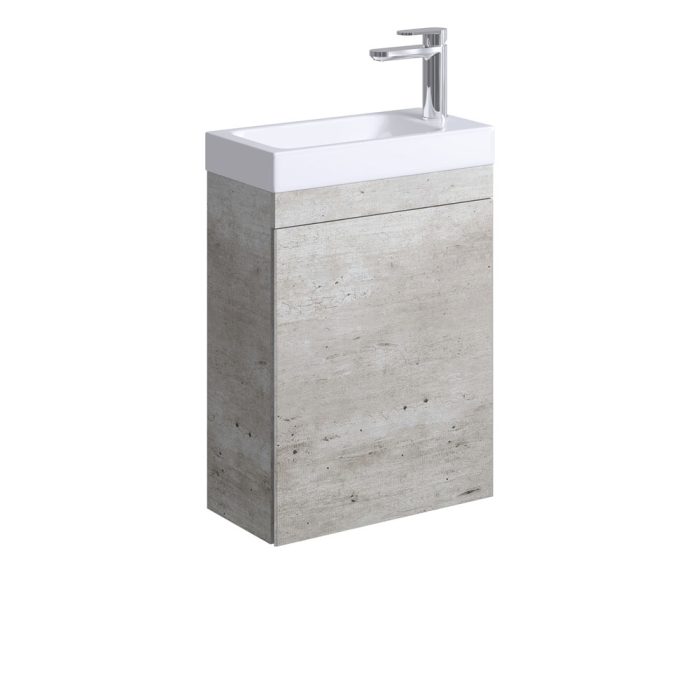 fienza Denzel Edge 450 Ensuite Wall-Hung Vanity Industrial