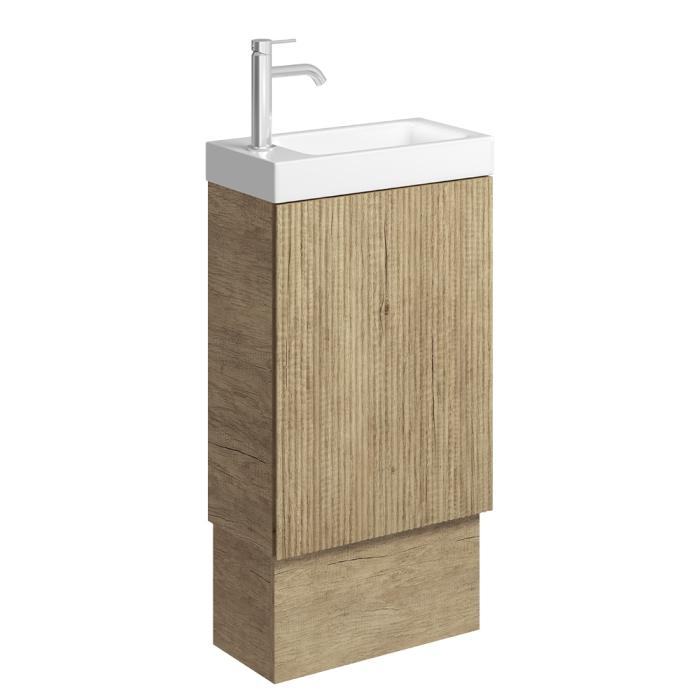 fienza Denzel Minka 450 Vanity on Kickboard No Overflow Scandi Oak