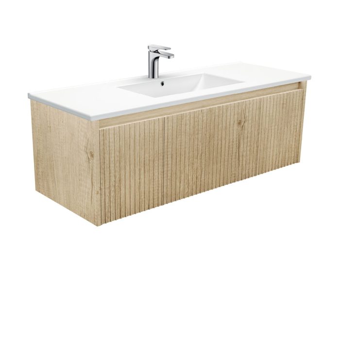 fienza Dolce Alina Scandi Oak 1200 Wall-Hung Vanity