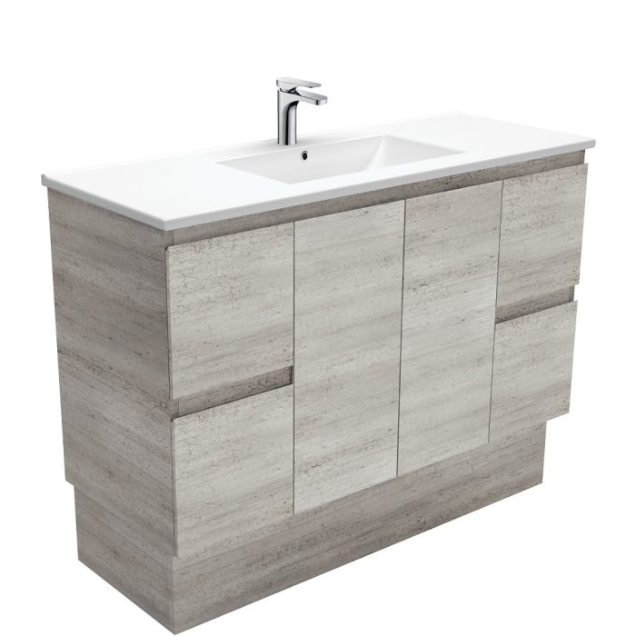 fienza Dolce Edge Industrial 1200 Vanity On Kickboard