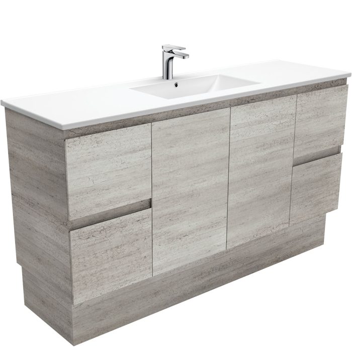 fienza Dolce Edge Industrial 1500 Single Bowl Vanity On Kickboard