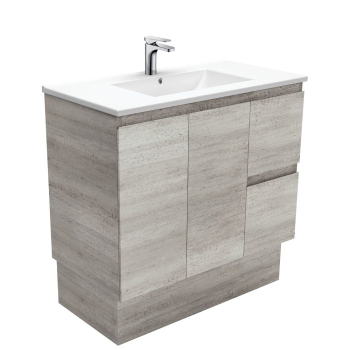 fienza Dolce Edge Industrial 900 Vanity On Kickboard