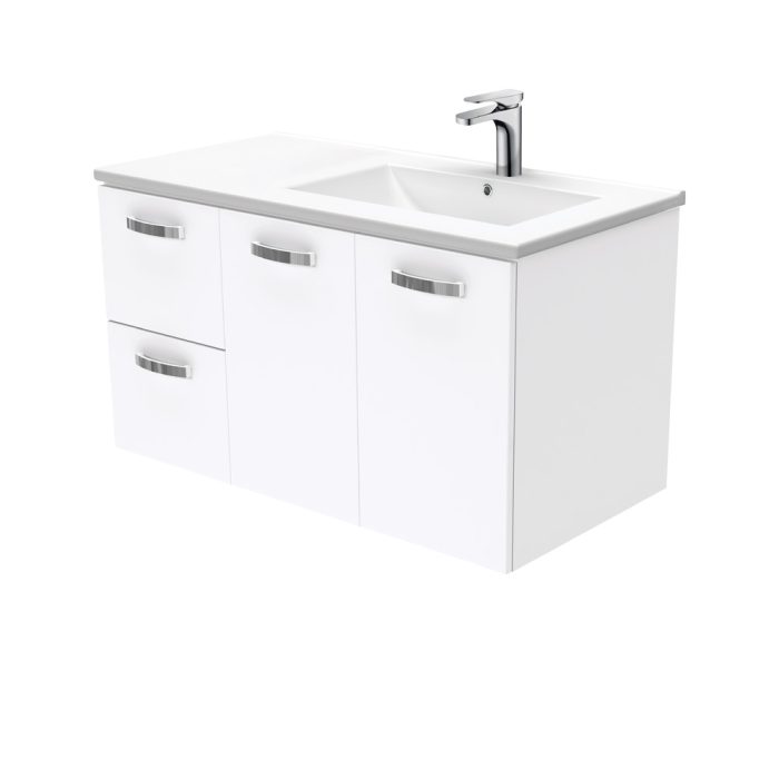 fienza Dolce Unicab™ 900 Offset Wall-Hung Vanity Right Basin