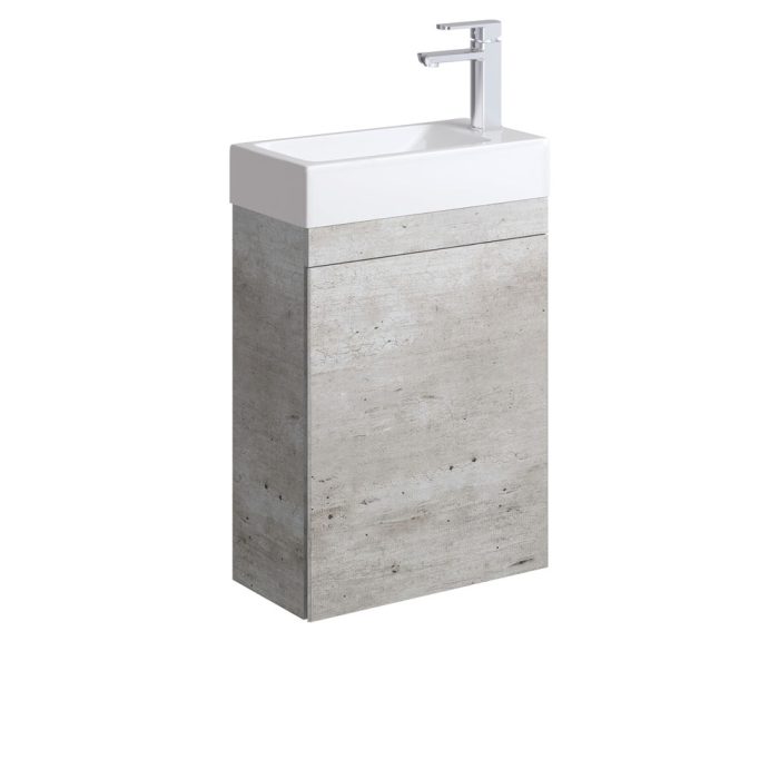 fienza Edge 450 Ensuite Wall-Hung Vanity No Overflow Industrial