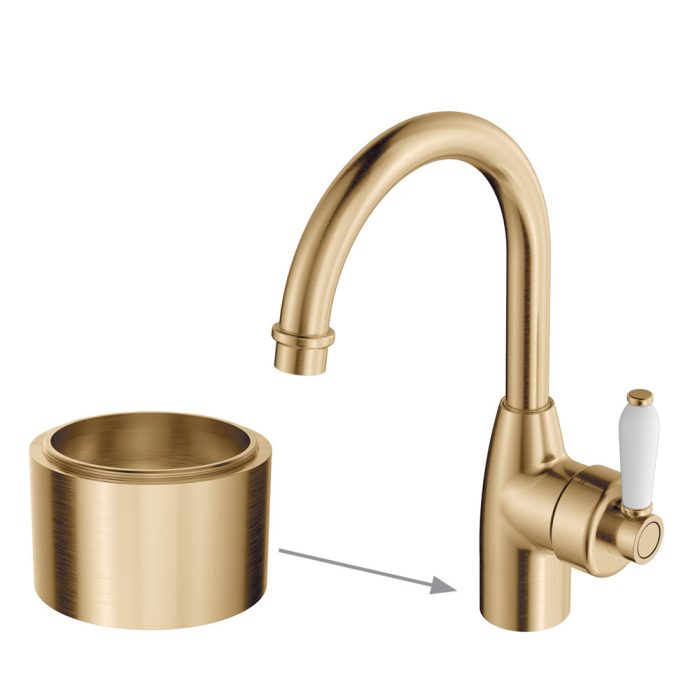 fienza Eleanor 30mm Base Riser for Basin Mixers Urban Brass
