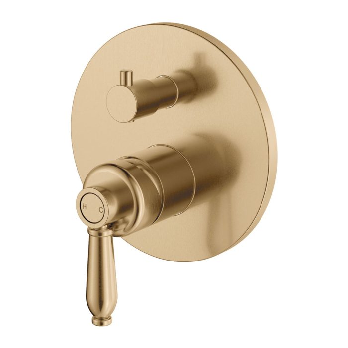 fienza Eleanor Wall Diverter Mixer Urban Brass / Urban Brass