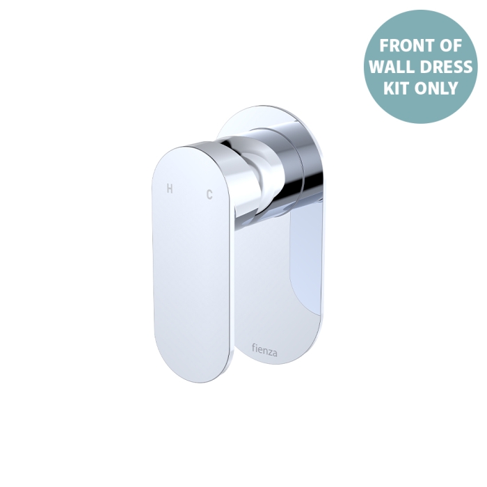 fienza Empire Slim Wall Mixer Dress Kit Oval Plate Chrome