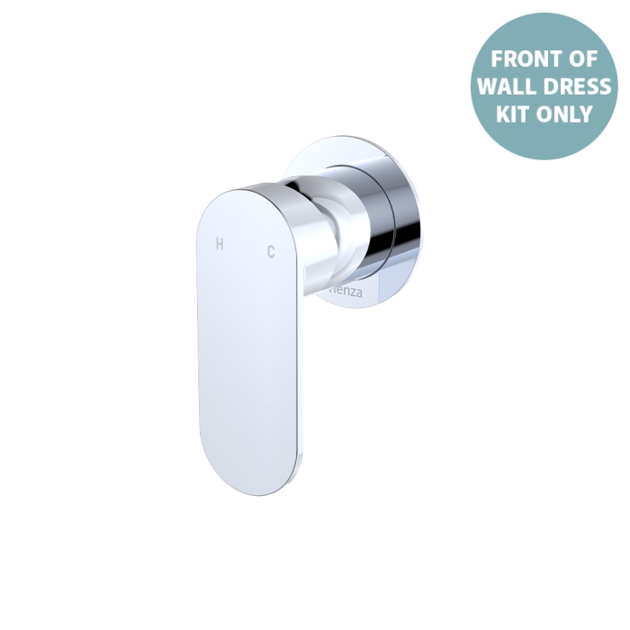 fienza Empire Slim Wall Mixer Dress Kit Round Plate Chrome