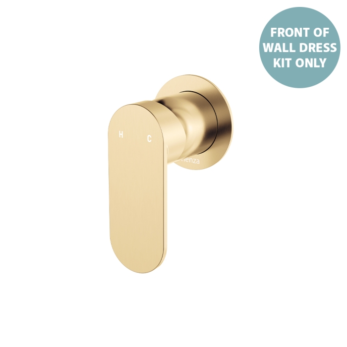 fienza Empire Slim Wall Mixer Dress Kit Round Plate Urban Brass