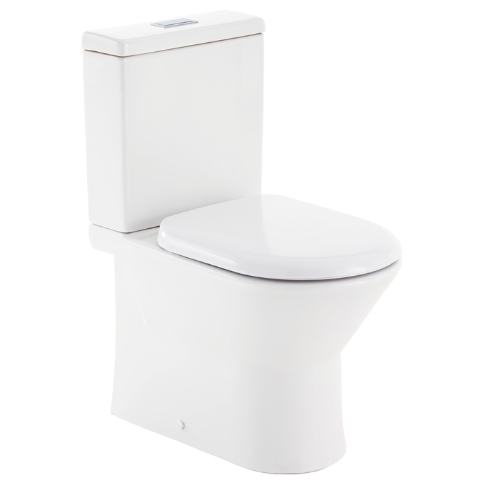 fienza Escola Back-to-Wall Toilet Suite Gloss White