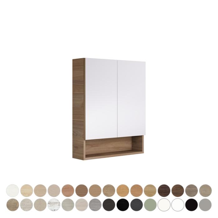 fienza Aluca 600 Display Shelf Mirror Cabinet