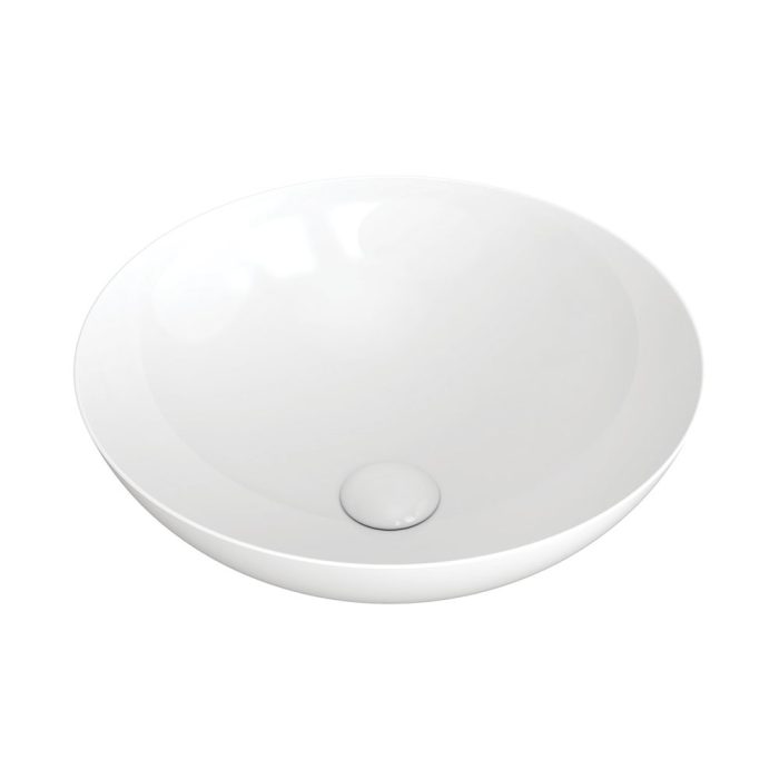 fienza Aluca Above Counter Basin Gloss White