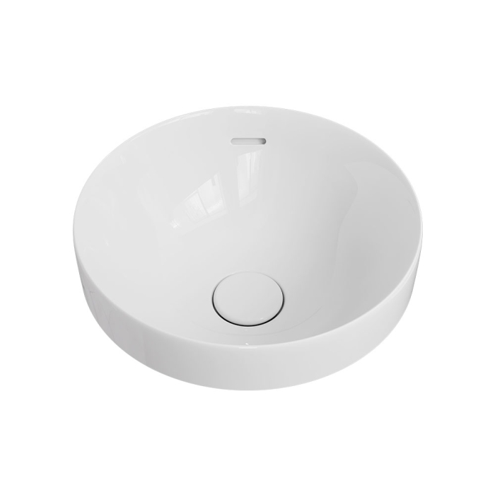 fienza Aluca Round Semi-Inset Basin Gloss White