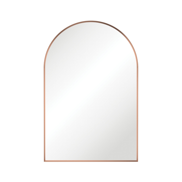 fienza Arch Brushed Copper Framed Mirror