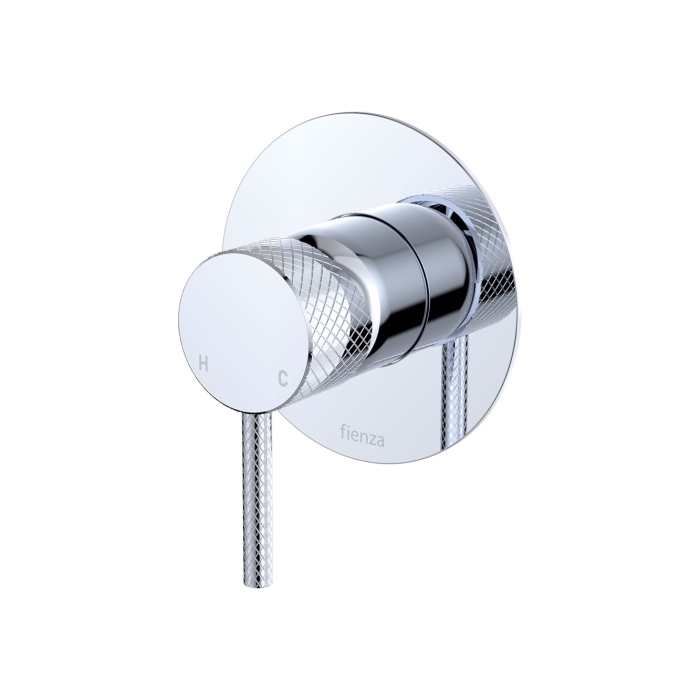 fienza Axle Wall Mixer Large Round Plate Chrome