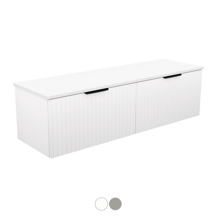 fienza Bayview 1500 Double Bowl Wall Hung Vanity