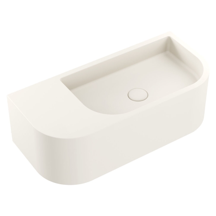 fienza Blanca Concrete Wall Basin Warm White