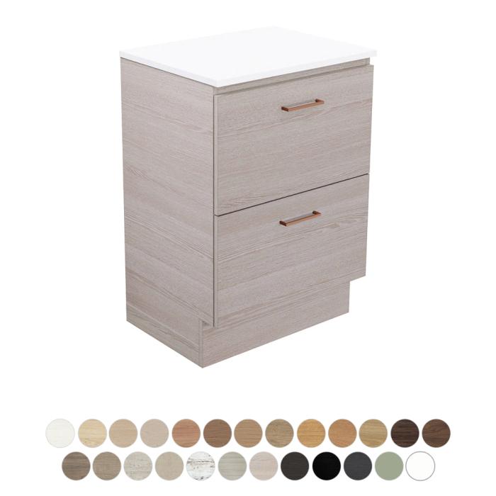 fienza Carmen All Drawer 600 Floor Standing Vanity