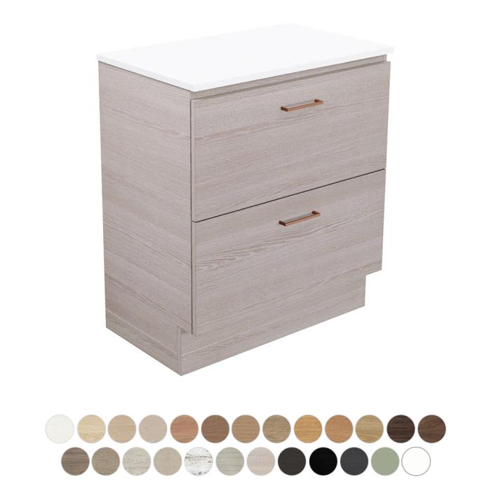 fienza Carmen All Drawer 750 Floor Standing Vanity