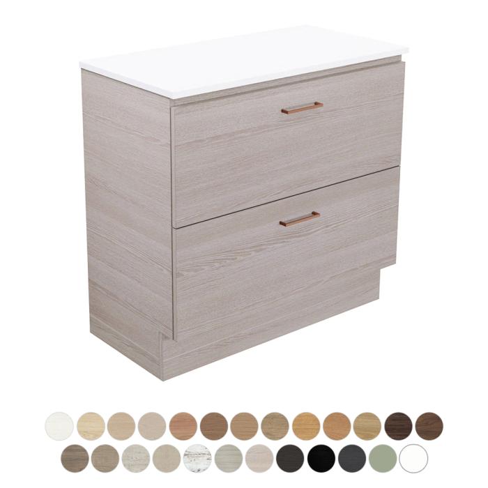 fienza Carmen All Drawer 900 Floor Standing Vanity