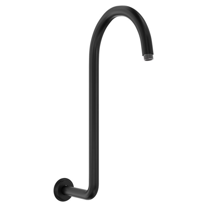 fienza Classical Fixed Swan-Neck Arm Matte Black