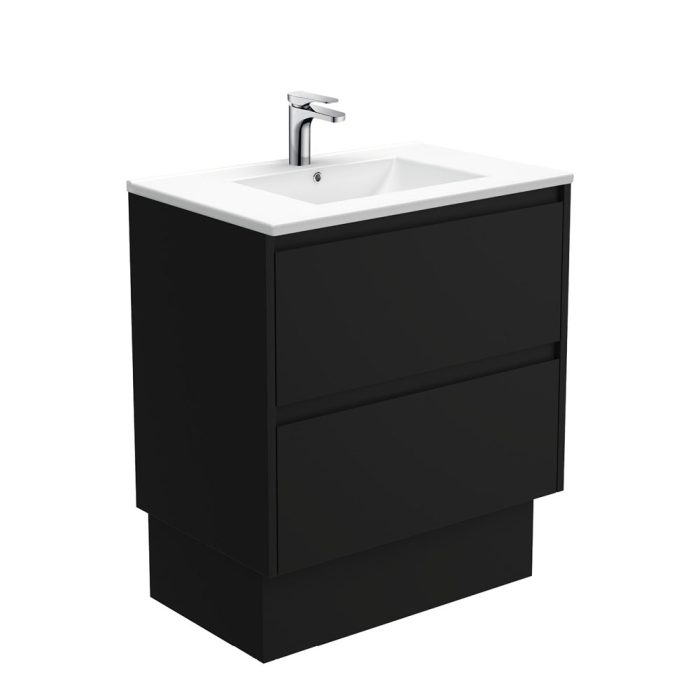 fienza Dolce Amato 750 Satin Black Vanity On Kick