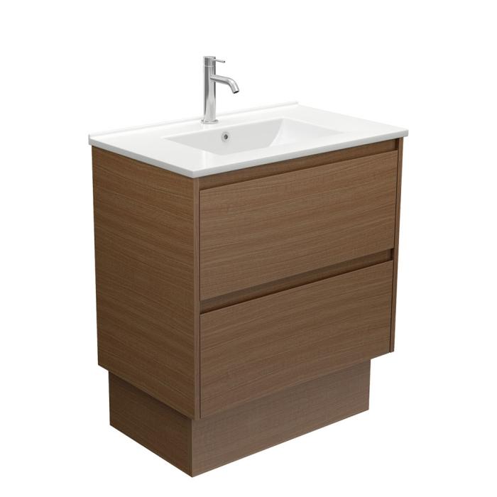 fienza Dolce Amato 750 Walnut Vanity On Kick