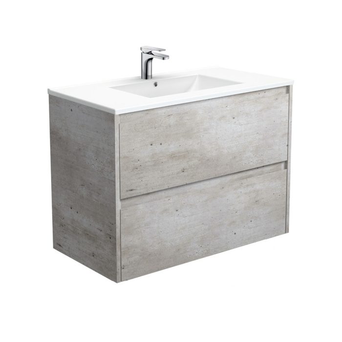 fienza Dolce Amato 900 Industrial Wall-Hung Vanity