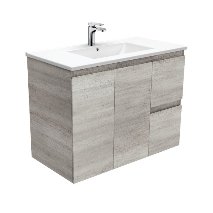 fienza Dolce Edge Industrial 900 Wall-Hung Vanity