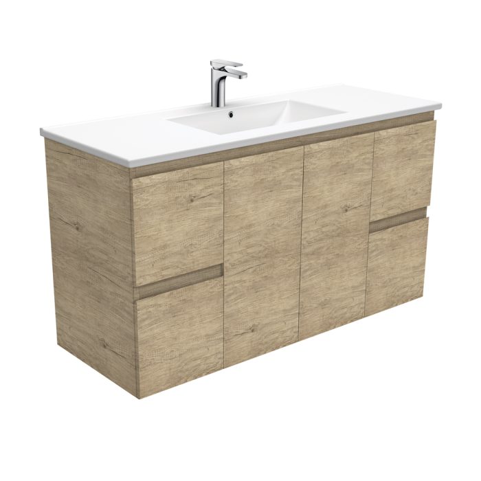 fienza Dolce Edge Scandi Oak 1200 Wall-Hung Vanity