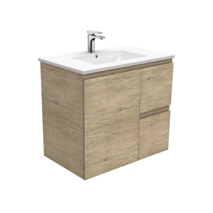 fienza Dolce Edge Scandi Oak 750 Wall-Hung Vanity