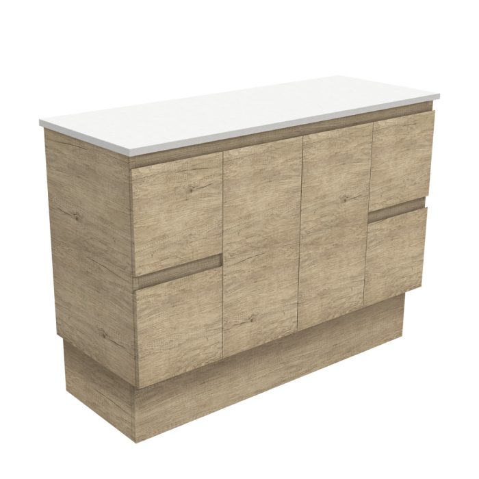 fienza Edge Scandi Oak 1200 Cabinet on Kickboard