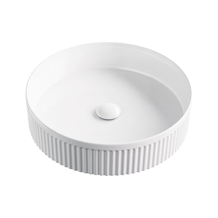 fienza Eleanor Round Above Counter Fluted Basin