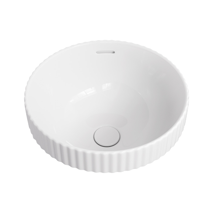 fienza Eleanor Round Semi-Inset Basin Gloss White