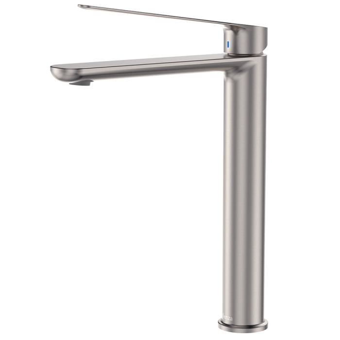 fienza Empire Care Tall Basin Mixer Brushed Nickel